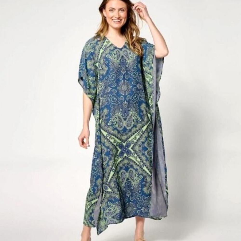 Bellisima Kim Gravel Resort Poncho Mumu Dress